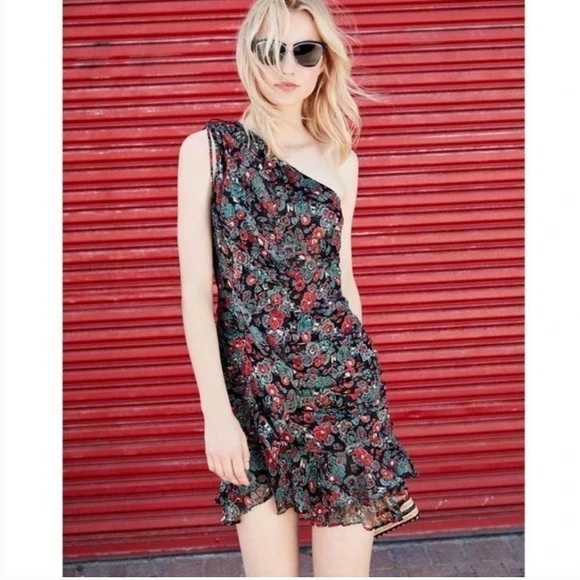 Veronica Beard Ballard Silk One Shoulder Ruffle Dress. EUC! - Picture 5 of 13